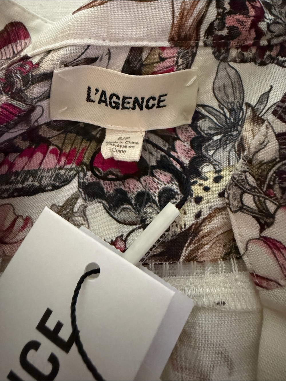 L’AGENCE Kiersten Butterfly Jungle Linen Blend Shirt Dress NWT Size S - Picture 8 of 9